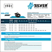 Silver SILVER Major  Self Primming PumpCentrifugal Water Pump  - 0.5HP