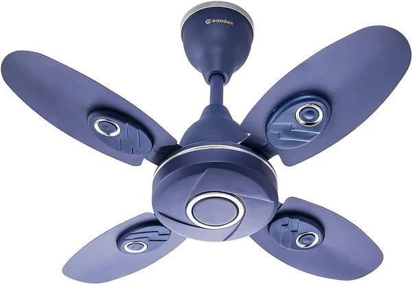 Candes Nexo Ultra High Speed 4 Blade Ceiling Fan, Sweep: 600 mm - Silver Blue
