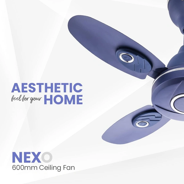 Candes Nexo Ultra High Speed 4 Blade Ceiling Fan, Sweep: 600 mm - Silver Blue