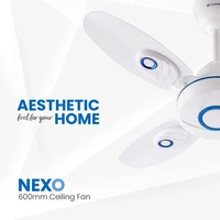 Candes Nexo Ultra High Speed 4 Blade Ceiling Fan, Sweep: 600 mm - White Blue