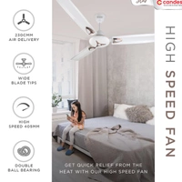Candes Star 400rpm Anti Dust Decorative Ceiling Fan, Sweep: 1200 mm - Ivory