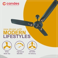 Candes Star 400rpm Anti Dust Decorative Ceiling Fan, Sweep: 1200 mm - Brown