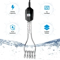 Candes Black Immersion Heater Rod - 1500W