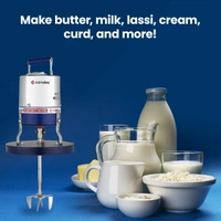 Candes 12L 125W Stainless Steel Electric Blue & White Madhani Churning Machine