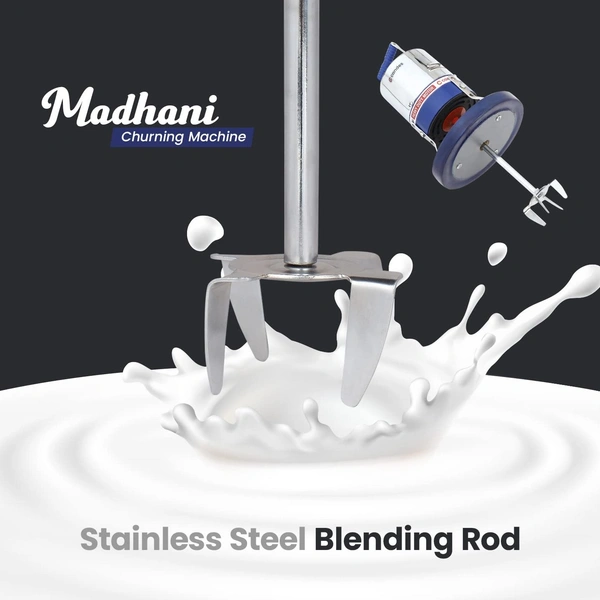 Candes 12L 125W Stainless Steel Electric Blue & White Madhani Churning Machine