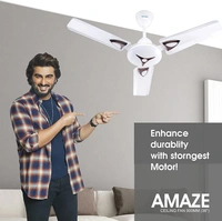 Candes Amaze 440rpm Anti Dust Ceiling Fan, Sweep: 900 mm - White