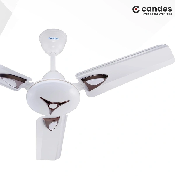 Candes Amaze 440rpm Anti Dust Ceiling Fan, Sweep: 900 mm - White