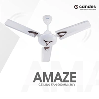 Candes Amaze 440rpm Anti Dust Ceiling Fan, Sweep: 900 mm - White