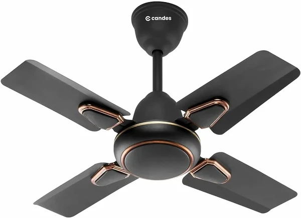 Candes Brio 858rpm 4 Blade Anti Dust Ceiling Fan, Sweep: 600 mm - Coffee Brown