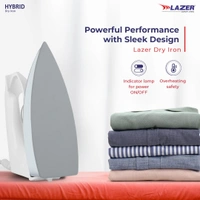 Lazer Hybrid 1000W White Dry Iron