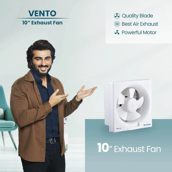 Candes Vento 35W White 5 Blade Exhaust Fan - 250mm