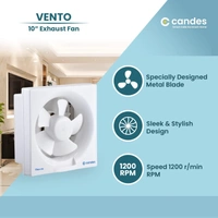 Candes Vento 35W White 5 Blade Exhaust Fan - 200mm