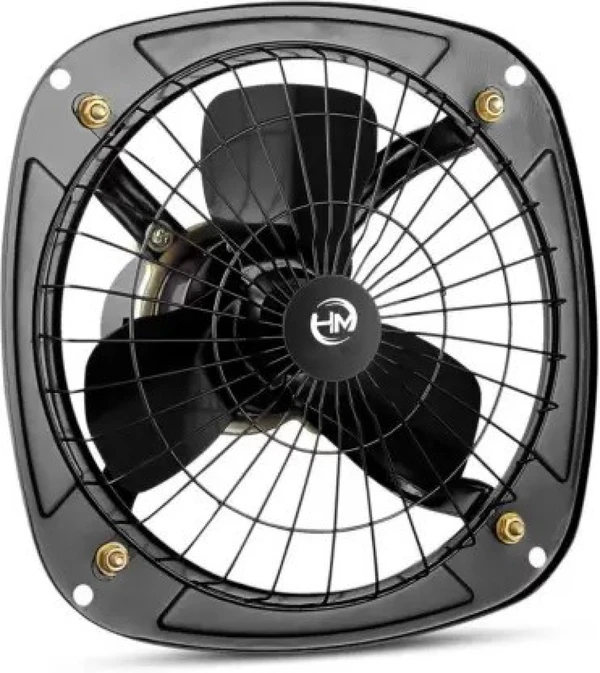 HM 75W 12 inch 2500rpm Black 3 Blade Exhaust Fans, Sweep: 300 mm - 300mm