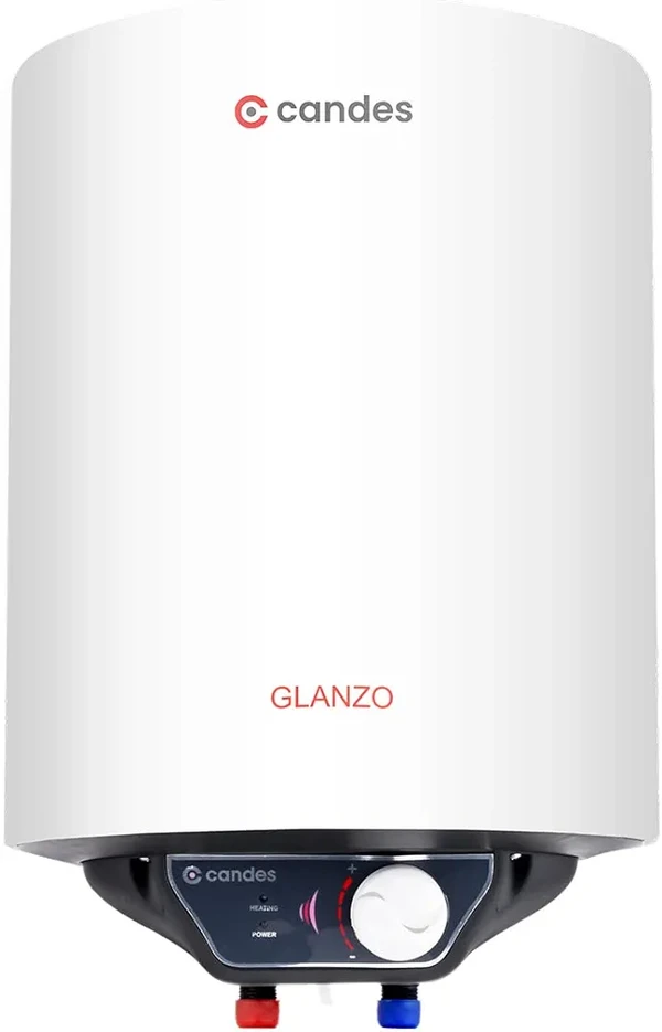 Candes Glanzo 2000W Metal White 5 Star Glass Line Automatic Storage Electric Water Heater - 25L