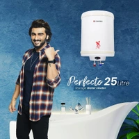 Candes Perfecto Metal Storage Water Heater with Installation Kit - 6L