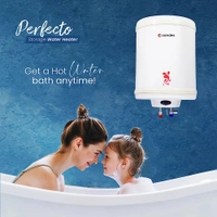 Candes Perfecto Metal Storage Water Heater with Installation Kit - 6L