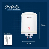 Candes Perfecto Metal Storage Water Heater with Installation Kit - 6L