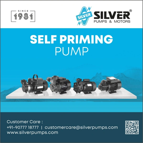 Silver SILVER Prince Plus - Self Primming PumpCentrifugal Water Pump SILVER - 0.5HP