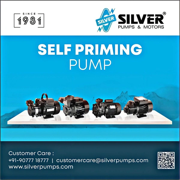 Silver SILVER Major  Self Primming PumpCentrifugal Water Pump  - 1HP