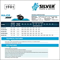 Silver SILVER Major  Self Primming PumpCentrifugal Water Pump  - 1HP