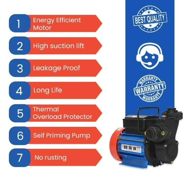 Sameer I-Flo 0.5HP Water Pump with 2 Year Warranty, Total Head: 82 ft - 0.5HP
