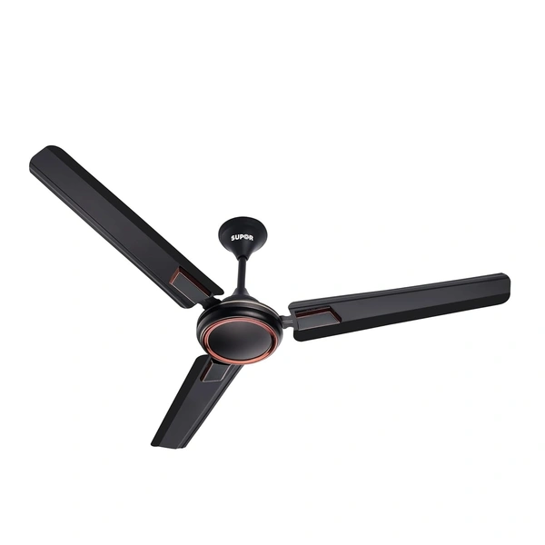 SUPER APPLIANCES  Super Appliances Ralph DLX 60W 400rpm Brown Smoke Ceiling Fan with 3 Blades, Sweep: 1200mm - Brown