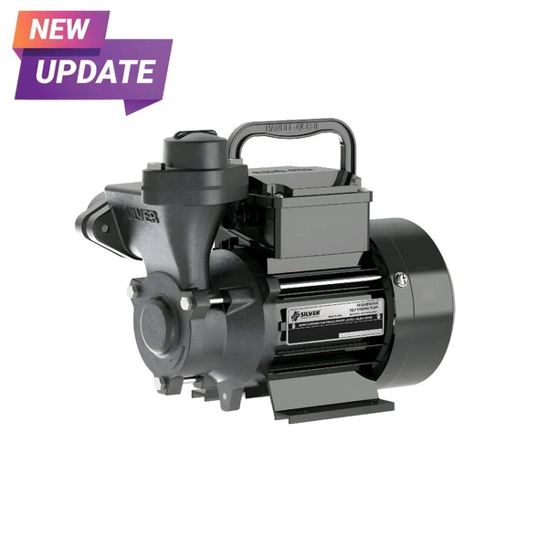 Silver YUVA PLUS Single Phase Shallow Well Jet Pump Self Priming Water Pumps Centrifugal Water Pumps  - 0.5HP