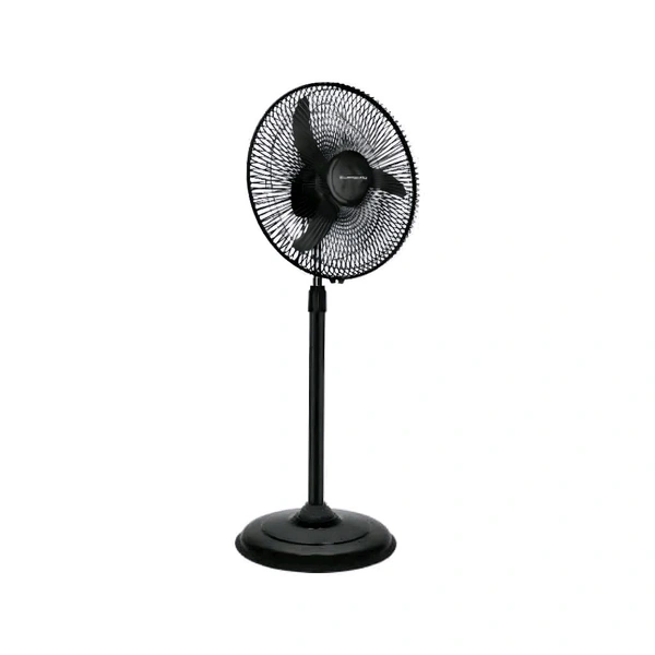Longway Bolt 50W ABS Black 3 Blade Pedestal Fan, Sweep: 400 mm, DSQW-78688340