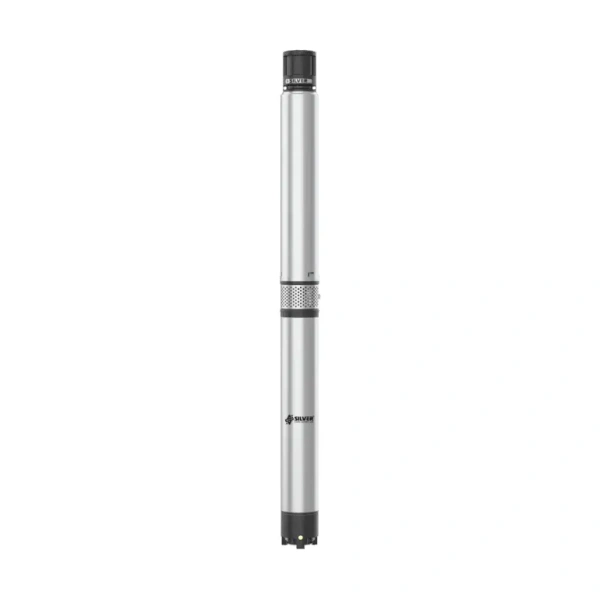 SILVER BOREWELL SUBMERSILE PUMP SETS 4'' Water filled Submersible Pump Sets Radial Flow Submersible Pump Sets