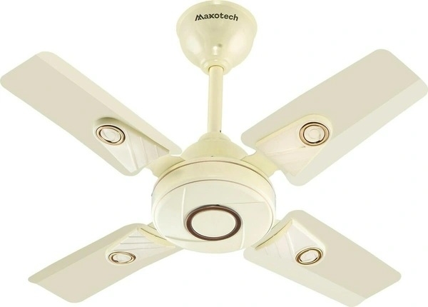 Longway Maxotech Energise 50W Brown 4 Blade Ultra High Speed Ceiling Fan, Sweep: 600 mm, with 2 Years Warranty - Ivory