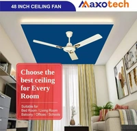 Maxotech Polo Star Ultra High Speed 100% Copper Winding 1200 mm Anti Dust 3 Blade Ceiling Fan - Ivory