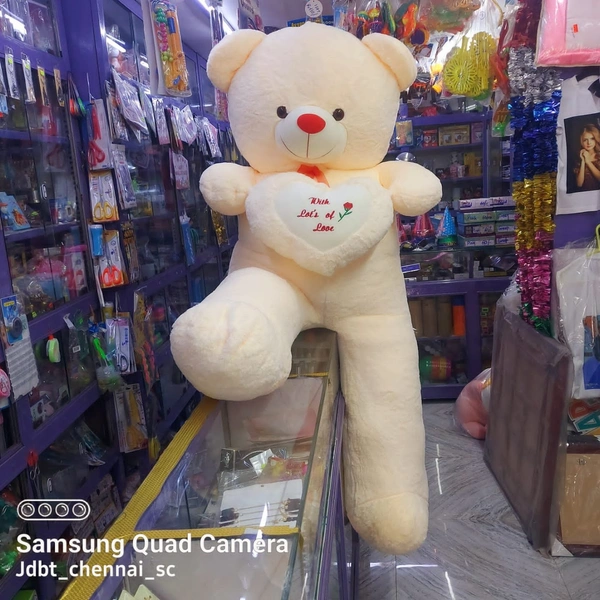Heart Teddy - 6ft