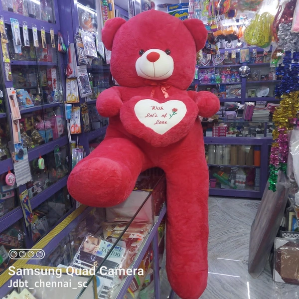 Heart Teddy - 6ft