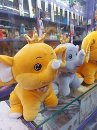 👑 Crown Elephant 🐘 40cm - yellow