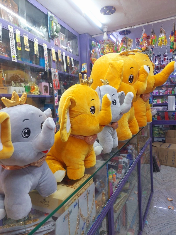👑 Crown Elephant 🐘 40cm - yellow