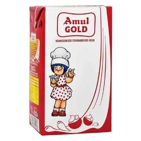 Amul Gold Full Cream Milk Tetra Pack - 1 LTR PACK