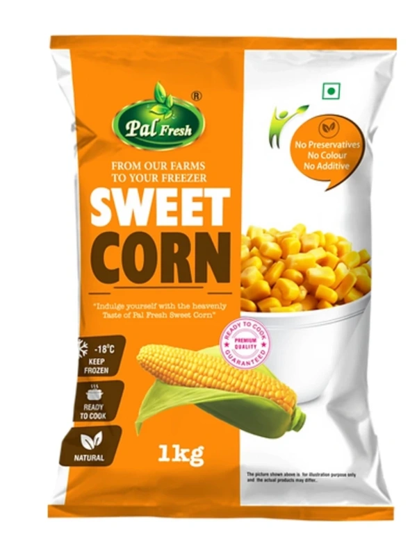 Frozen Sweet Corn - Pal Frozen - 1 KG Pack
