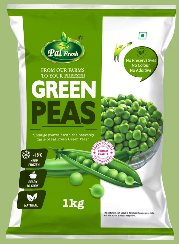 Frozen Green Peas- Pal Frozen - 1 KG