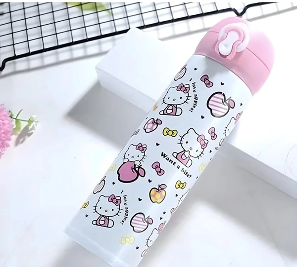 Hello Kitty Stainless Steel Water Bottle  - White, Free Size, 0.10