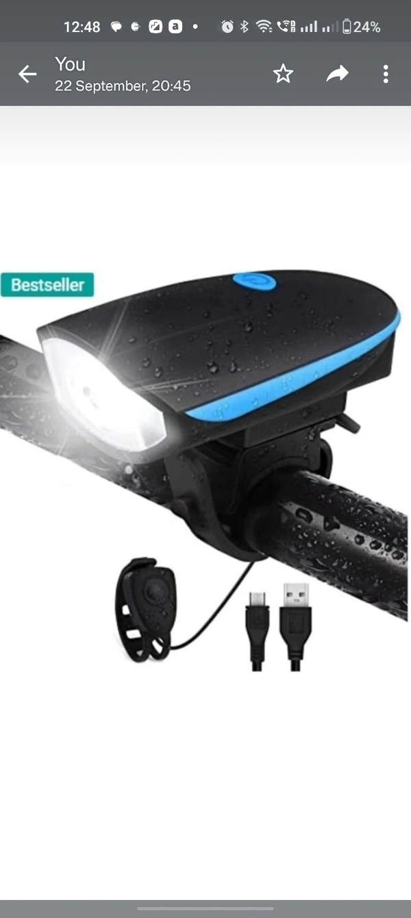 Rohila Byscle Headlight  - Black, Free Size, 0.15