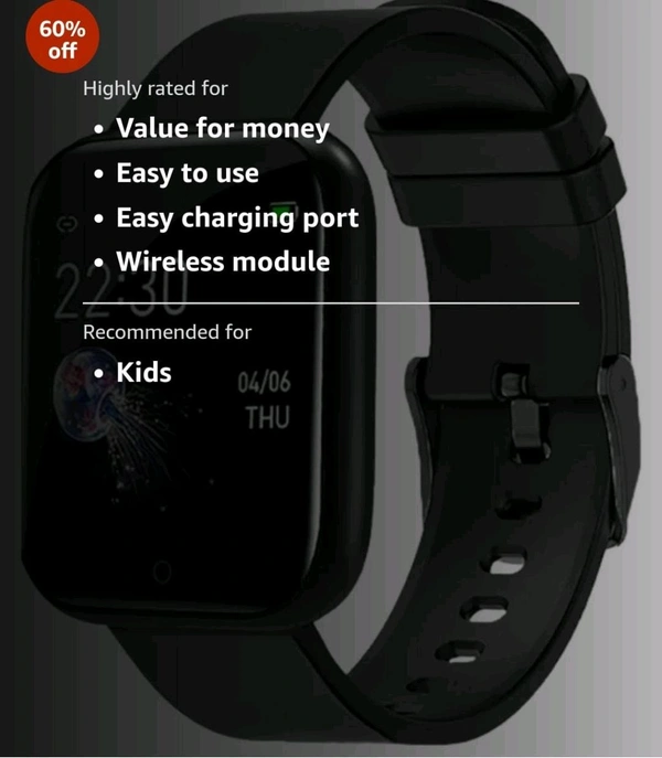 Tuborn  D20 Smart Watch  - Black
