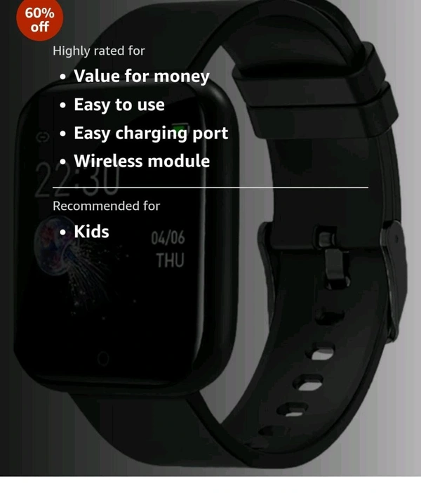 Tuborn  D20 Smart Watch  - Black