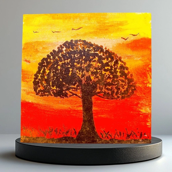 Tanu's Creations Canvas painting - Red, 10