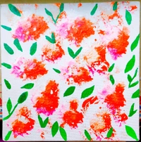 Tanu's Creations Canvas Painting - 5, White