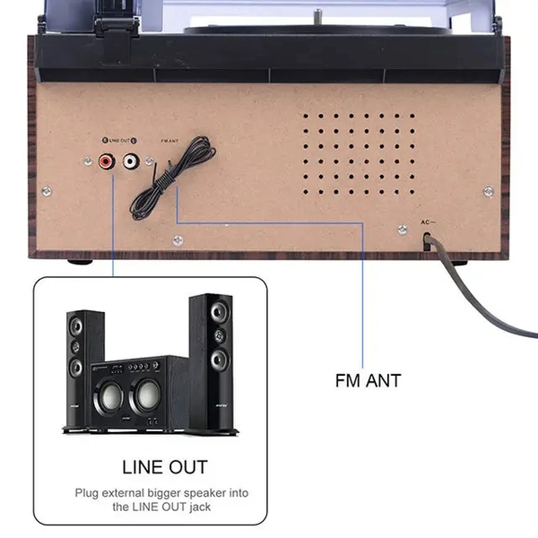 Nasberry  Portable Multi-Player Vintage Audio