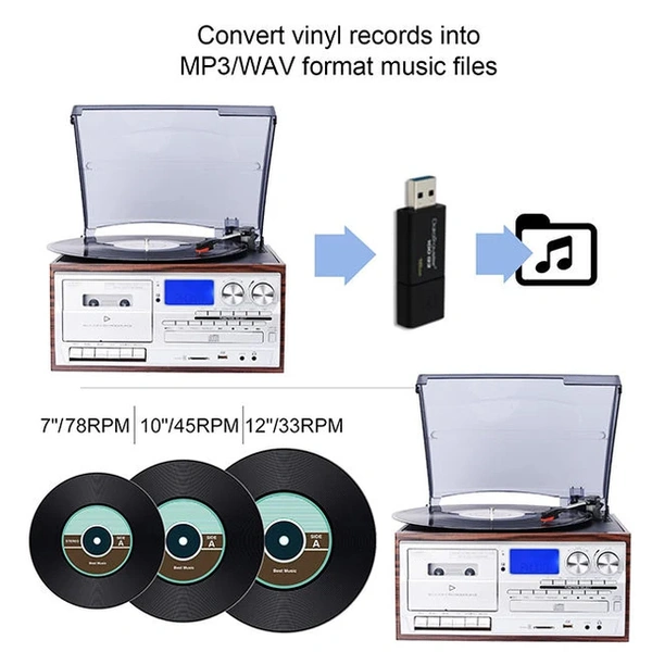 Nasberry  Portable Multi-Player Vintage Audio