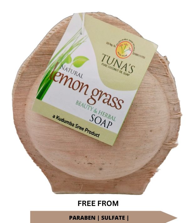 Tuna's® Kerala Hand Made Herbal Soap - A Grade, Lemon Grass