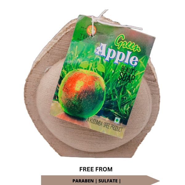 Tuna's® Kerala Hand Made Herbal Soap - A Grade, Green apple