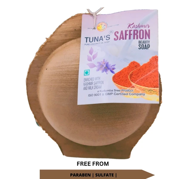 Tuna's® Hand Made Saffron Herbal Soap 100gm - A GRADE