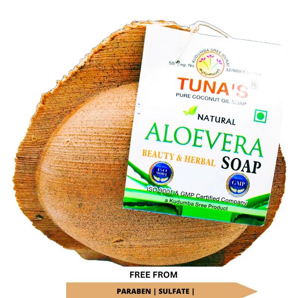 Tuna's® Kerala Hand Made Herbal Soap - A Grade, Aloevera